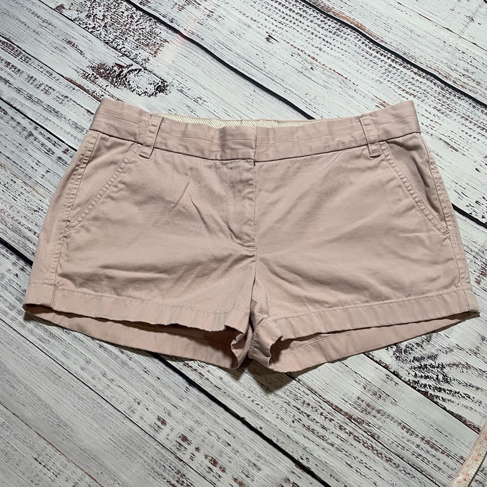 J. Crew Weathered Chino pink shorts. Size 8.